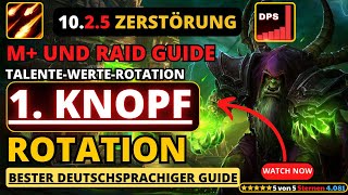 NEU 1025 Zerstörung Hexer Guide dragonflight wow hexenmeister [upl. by Etiam]