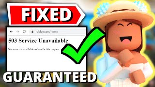 How To Fix Roblox Error 503 Service Unavailable [upl. by Antin]