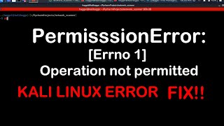 PermissionError Errno 1 Operation not permitted FIX [upl. by Nuris952]