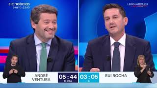 CHEGA vs IL  André Ventura vs Rui Rocha  Eleições Legislativas 2024 [upl. by Ahseeyt]