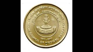 Indian 5 Rupee Coin series  Episode 23 ICMR [upl. by Ahsauqram]