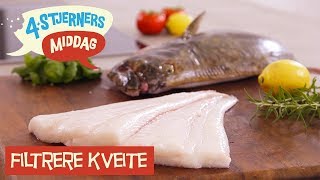 Filetere kveite  Ole Martins Kokketips  4Stjerners Middag [upl. by Meter861]