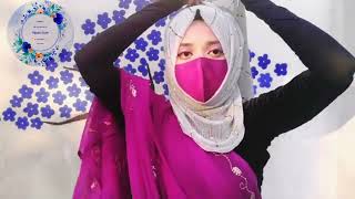 Sarir Sathe Simple Hijab Tutorial শাড়ির সাথে সিম্পল হিজাব টিউটোরিয়াল hijabstyle hijabtutorial [upl. by Angelika]