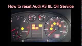 How to reset Audi A3 8L Tdi oil service light [upl. by Anchie833]