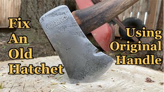 Vintage Craftsman Hatchet Restoration Using The Original Handle  How To Rehandle [upl. by Triplett392]