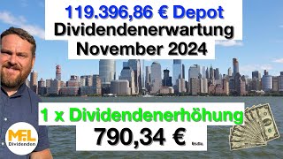 79034 € Bruttodividenden erwarte ich im November für mein Aktiendepot quotNo risk no funquot [upl. by Angle]