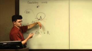 Lecture 20110708 Part 016 Finding the Osculating Circle for a Planar Curve [upl. by Massimo]