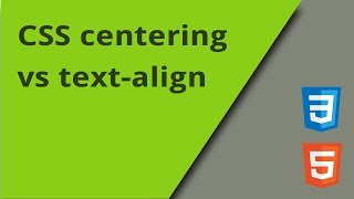 CSS Centering vs textalign [upl. by Leuas]