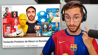 Testando Produtos de Messi vs Ronaldo [upl. by Eenttirb]