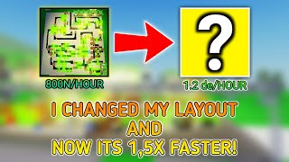 I CHANGED MY TIER 6 LAYOUT  Roblox Factory Simulator [upl. by Jami]