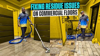 Cleaning All types of Floors in a Commercial Building after Cleaning Company Causing RESIDUE ISSUES [upl. by Htrowslle]