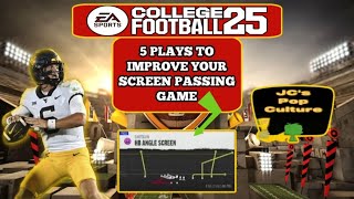 Jumpstart Your Passing Offense in College Football 25  EA Sports CFB 25 Top Five Screen Passes [upl. by Neufer]