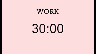 30 min pink timer  Productivity Timer [upl. by Lody521]