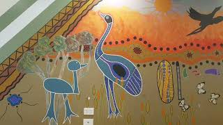 Indigenous mural  Grand Central Shopping Centre Toowoomba [upl. by Yaf269]