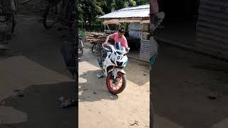 Yamaha R15 lover R15 V4 white colour modify 2K views complete kar do please 🥺yamahar15 shortvideo [upl. by Madonna22]