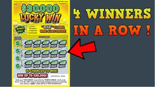 TEN 30K LUCKY WIN SCRATCH OFF TICKETS TO PLAY [upl. by Rothberg277]