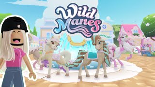 The NEW Wild Manes roblox experience🐴😦 [upl. by Sualkin]