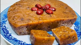 The Most Easy amp Delicious Red Dates Nian Gao Nutritious Taste 紅棗年糕 [upl. by Enial]