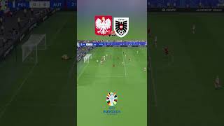 Laimer opens the score  Poland V Austria FC24 shorts Euro2024 [upl. by Christmas]