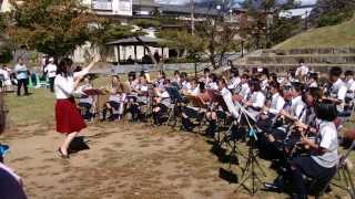 20131006 信州小諸ふーどまつり水明小学校吹奏楽部の演奏 [upl. by Richer]