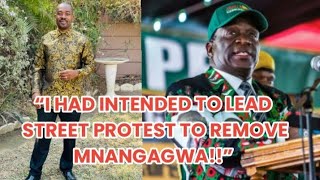 “I HAD INTENDED TO REMOVE MNANGAGWA BY LEADING STREET PROTESTS IN ZIMBABWE ” CHAMISAchamisa latest [upl. by Marthe983]