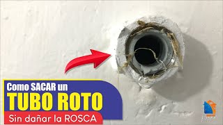 ✅ como sacar un tubo ROTO de regadera 💦🚿 BASICO y facil plomeria [upl. by Tana]