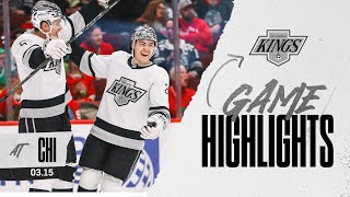 LA Kings explode for 5 GOALS in rout of Chicago Blackhawks  Game Highlights [upl. by Cheyne]