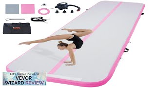 VEVOR Gymnastics Air Mat 4 inch Thickness Inflatable Gymnastics Tumbling Mat Tumble Review [upl. by Huxley]