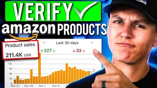 Amazon FBA Product Research Verify Winning Products step by step [upl. by Esyla]