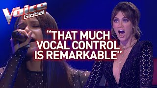 16yearolds insanely high notes shock The Voice coaches  Journey 26 [upl. by Ahsienat]