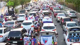 Torcida do Fortaleza toma ruas e avenidas da Capital na festa do acesso à Série B [upl. by Saiasi]