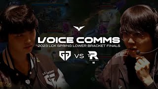 Voice Comms  2023 LCK Spring Lower Bracket Finals [upl. by Frentz]