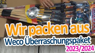 Weco Überraschungspaket XL 20232024 Unboxing  FiestaFeuerwerkde [upl. by Cofsky]