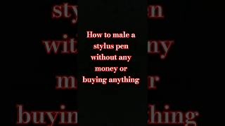 Make stylus pen without buying anything [upl. by Amoeji696]