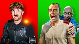 GTA 5 Zombie Apocalypse But I FEEL PAIN IRL Haptic Suit [upl. by Ecnerwal]