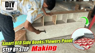 DIY Upholstered Bed Side Panel Headboard  Luxury on a Budget  MaanClips [upl. by Luehrmann]