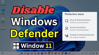 how to disable windows defender in windows 11  how to turn off windows defender in windows 11 [upl. by Salohcim]