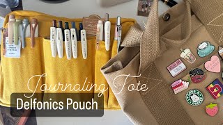 Journaling tote and my Delfonics Pouch [upl. by Marelya]