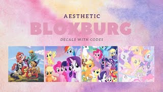 AESTHETIC MY LITTLE PONY DECALS FOR BLOXBURG  ROBLOX [upl. by Alexei]