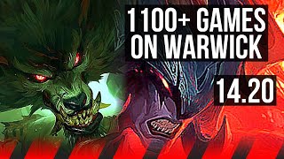 WARWICK vs AATROX TOP  Rank 2 Warwick 704 1100 games Godlike  KR Master  1420 [upl. by Schilt]