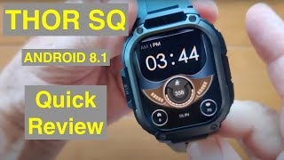 ZEBLAZE THOR SQ Android 81 AMOLED 213” Square Screen 2GB16GB 4G GPS Smartwatch Quick Overview [upl. by Grover]