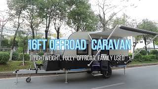 16ft offroad caravan with big bed [upl. by Aiyn]