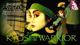 Kyoshi Warrior  AVATAR MAKEUP TUTORIAL  AUDFACED [upl. by Gerry]