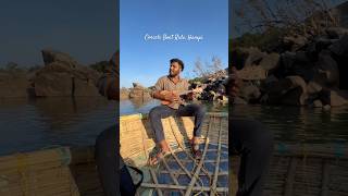 Have you experienced this Coracle Boat Ride in Hampi hampi coracleride hampidiaries [upl. by Nasho774]