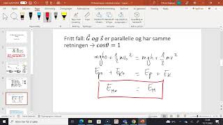 Fysikk 1 3E Bevaring av mekanisk energi del 1 [upl. by Kannav942]