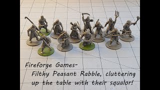 Fireforge Games Northmen Folk Rabble Mangy Peasants [upl. by Atnim]