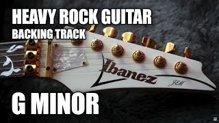 Heavy Rock Guitar Backing Track In G Minor [upl. by Leahcimnoj]