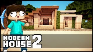 Minecraft Let´s Build Small Modern House  Part 2 [upl. by Nodarb]