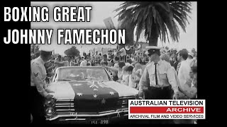 Aussie Boxing Legend Johnny Famechon Receives Wild Welcome from Fans at 1969 Melbourne Parade [upl. by Lonne522]