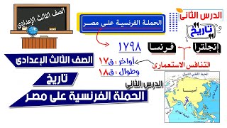 الحملة الفرنسية على مصر للصف الثالث الاعدادى [upl. by Oeflein]